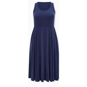 Torrid Navy Blue Midi Dress